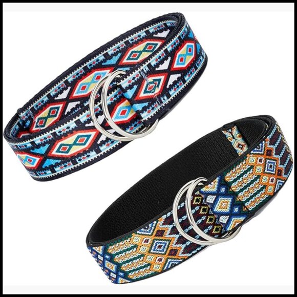Polyester Jacquard Ribbon Belts, D-Ring Canvas Belt for Dress Pants main image 5